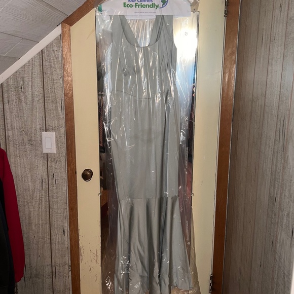 Sage Fishtail Dress - Picture 2 of 2